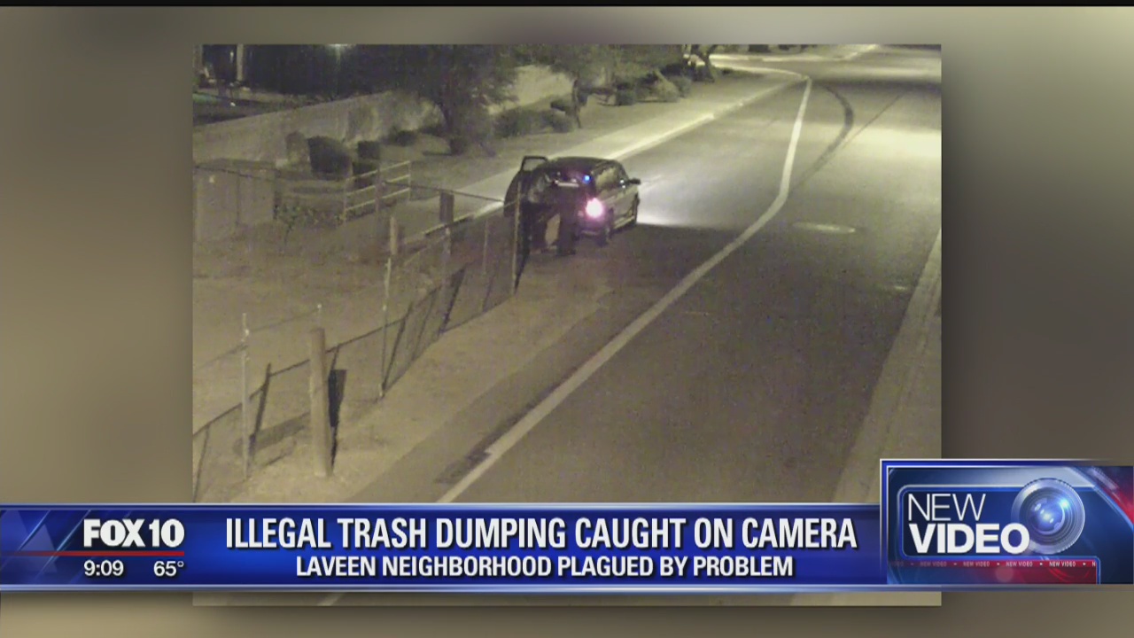 Person responsible for illegal dumping in Laveen caught on camera