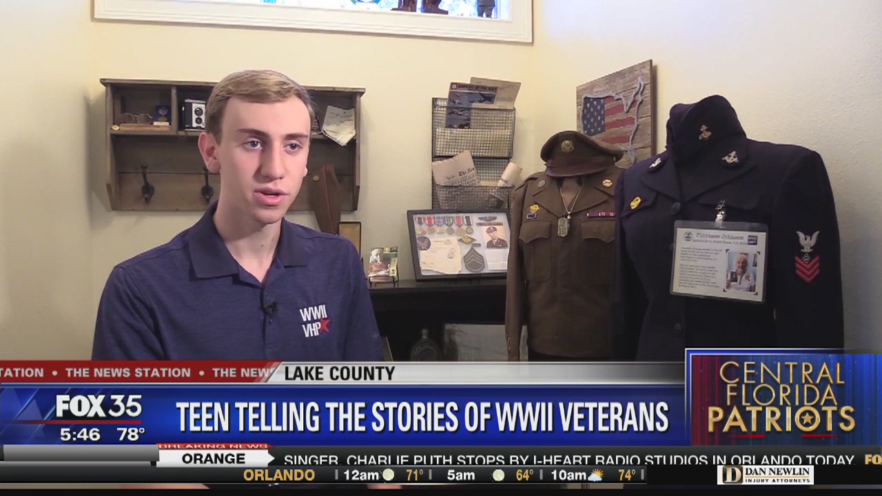 Teen collects stories and artifacts from veterans to keep stories alive
