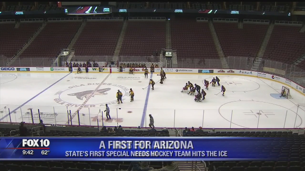 Arizona's first special needs hockey team plays first game