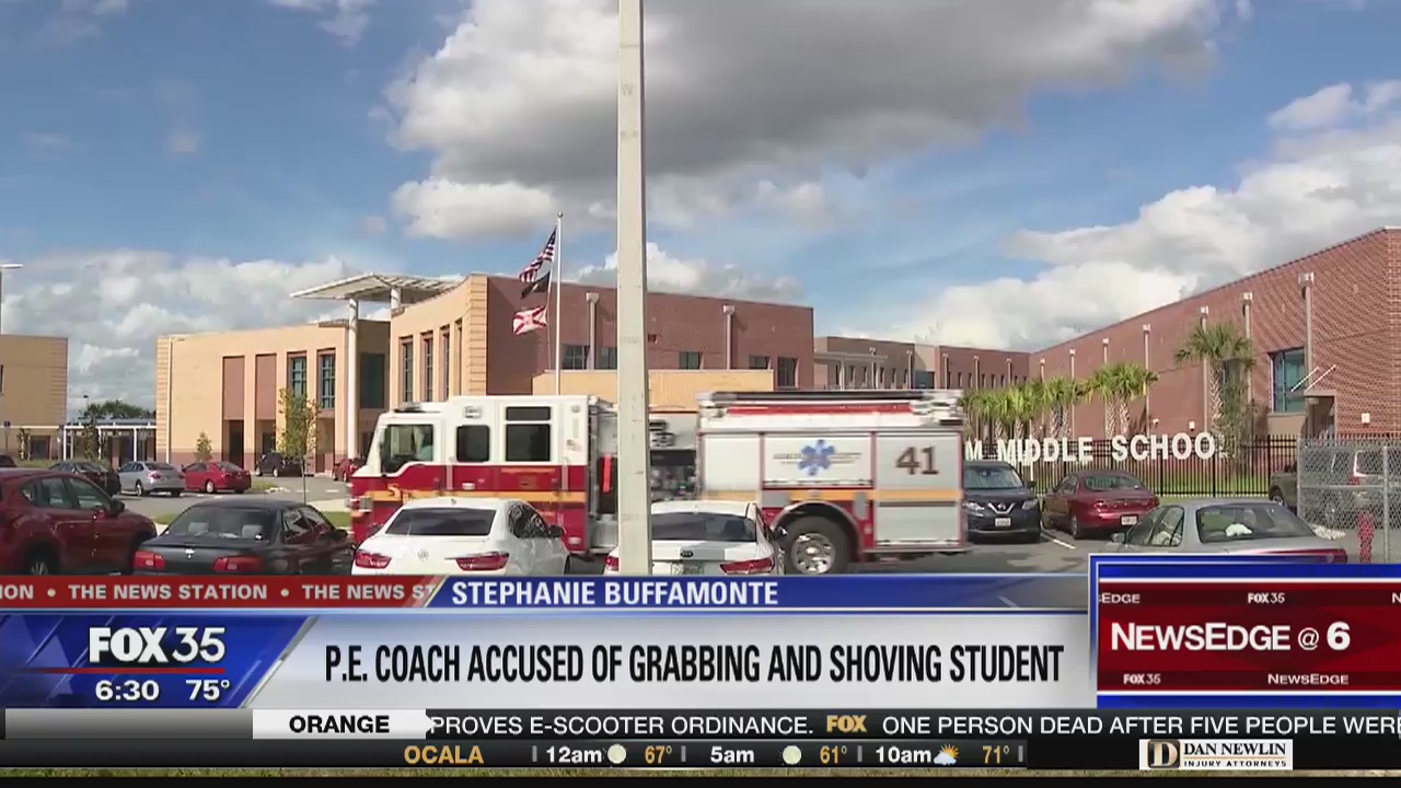 Seminole County P.E. teacher accused of slamming student into wall