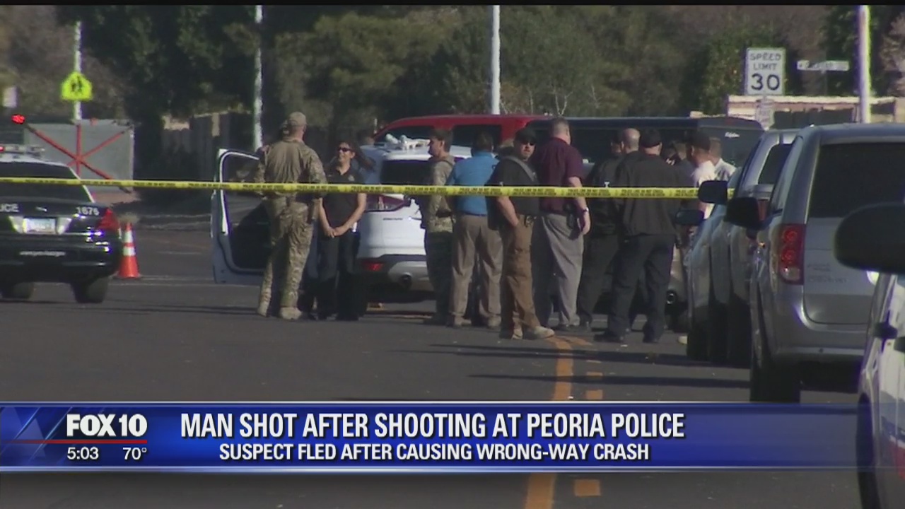 Peoria police investigating officer-involved shooting; 24-year-old suspect arrested
