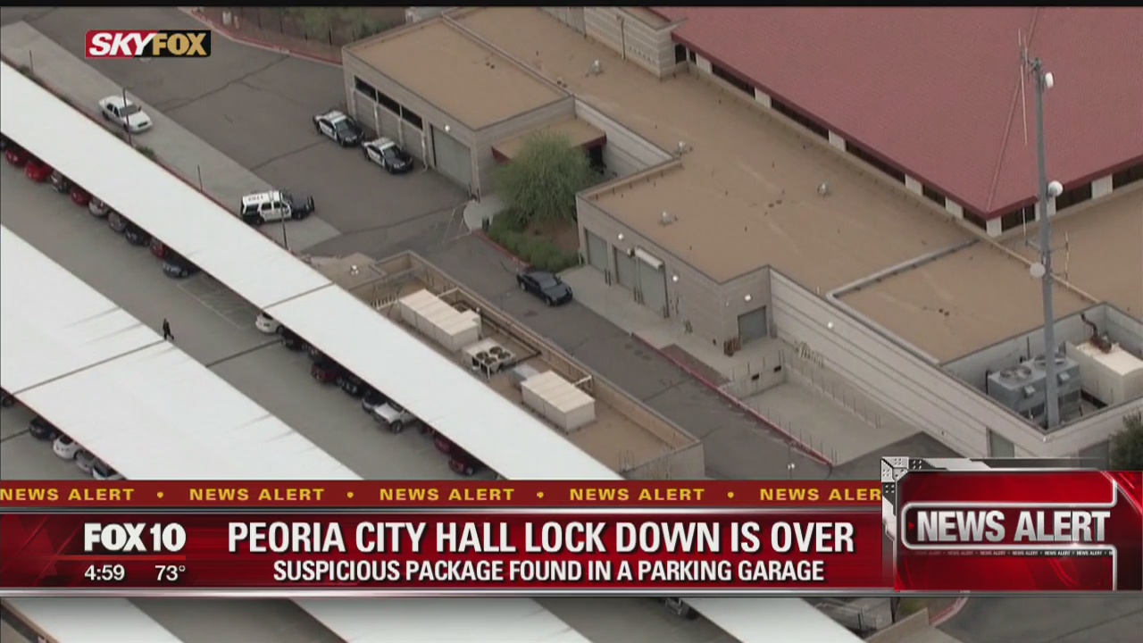 Suspicious package scare at Peoria City Hall