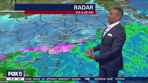 Snow storm begins in NYC