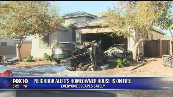 Buckeye family lucky to be alive after fire rips through home