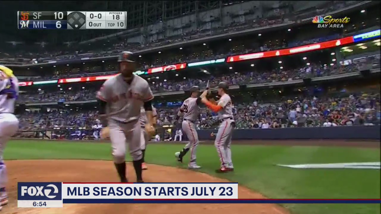 MLB Season starts July 23