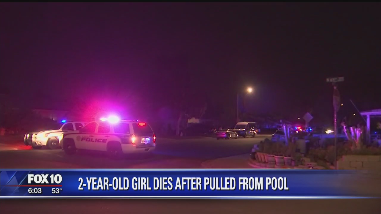 Glendale Police: two-year-old girl found in pool has died