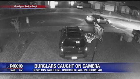 CAUGHT IN CAMERA: Teens trying to break into cars in Goodyear