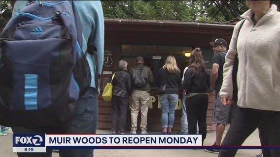 Muir Woods to reopen Monday