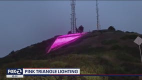 Pink Triangle Lit in San Francisco
