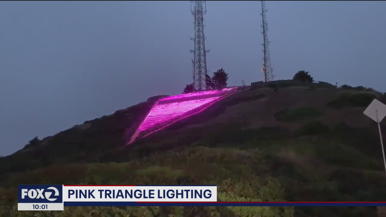 Pink Triangle Lit in San Francisco