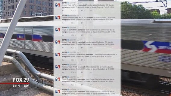 SEPTA Cancels 41 Weekend Trains, Blames 'Manpower'