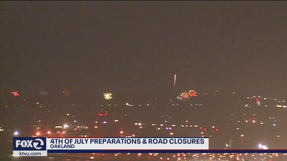 Fourth of July preparations and road closures in Oakland