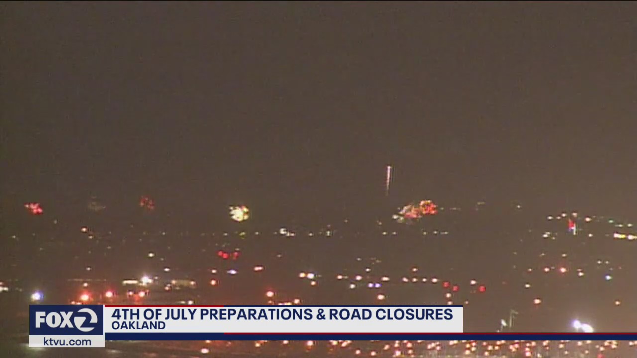 Fourth of July preparations and road closures in Oakland