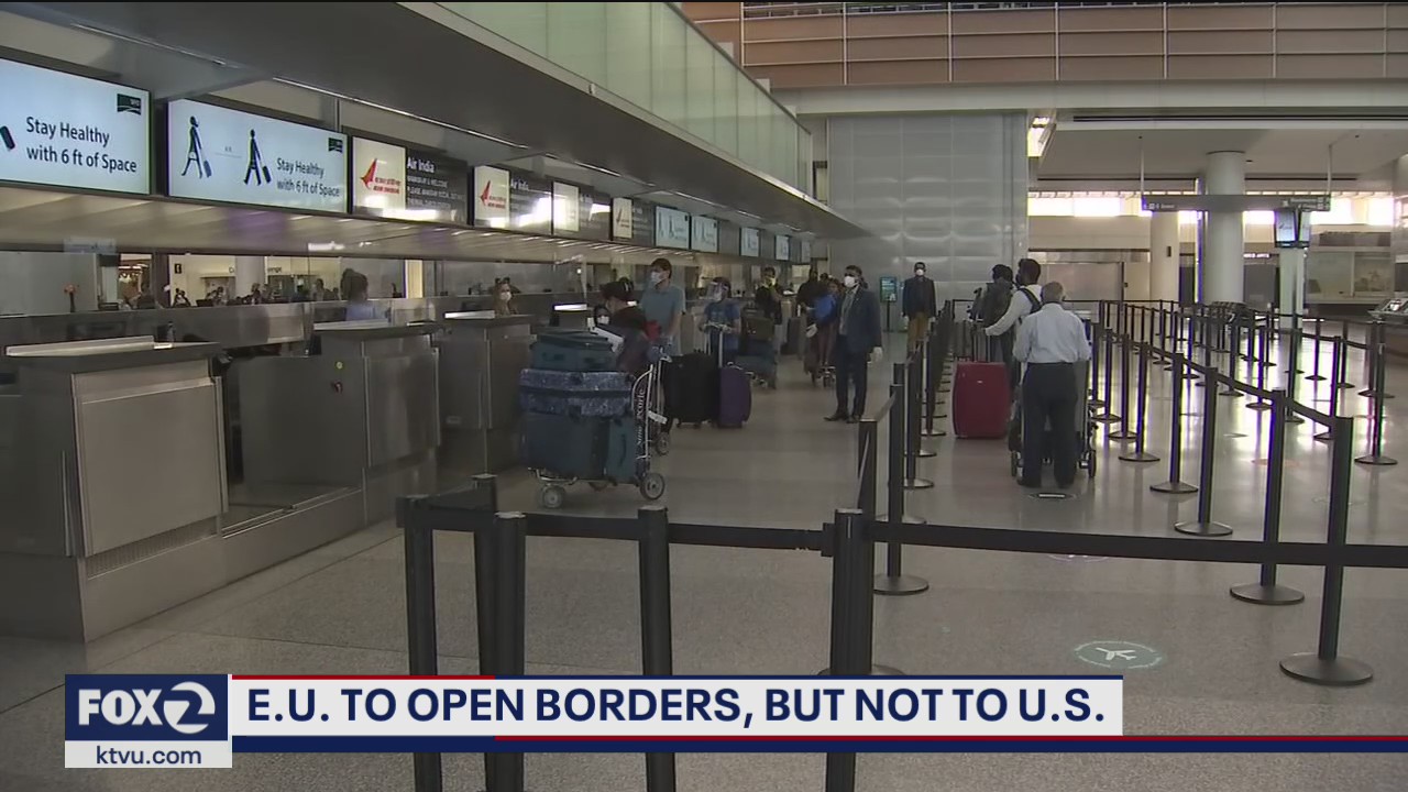 EU reopens borders, but not to Americans