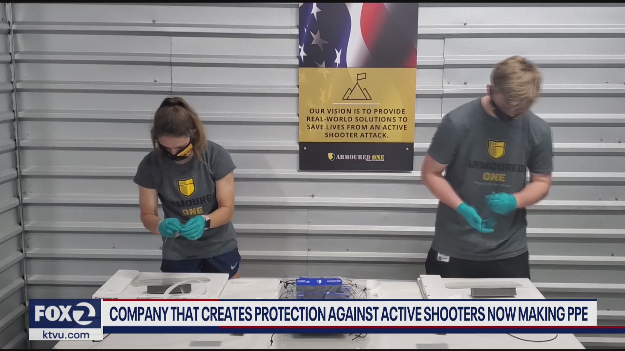 Armoured One making PPE for frontline workers