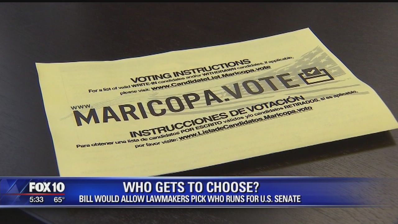 Who gets to choose? Bill would allow lawmakers to pick Senate candidates