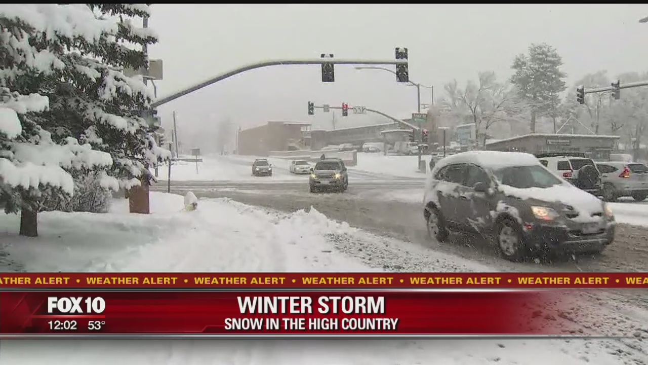 Storm drops snow on much of Arizona; Flagstaff schools close