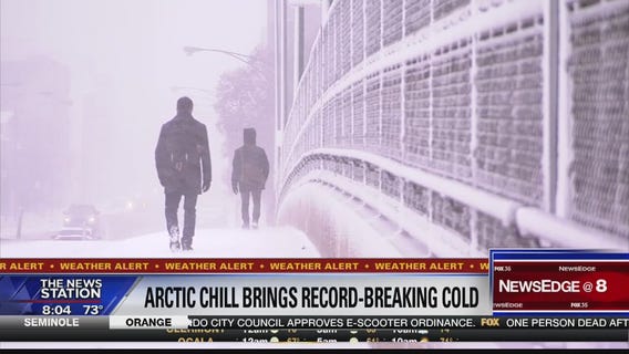 Arctic chill moving over country