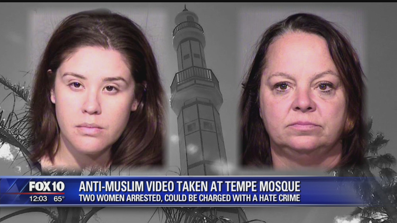 Women in video filmed at Tempe mosque arrested