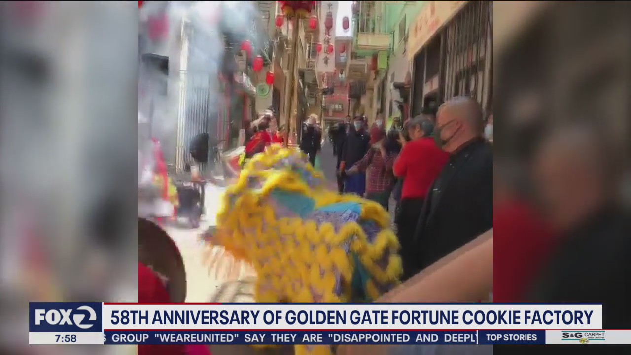 Celebration held for 58th anniversary of Golden Gate Fortune Cookie Factory in Chinatown