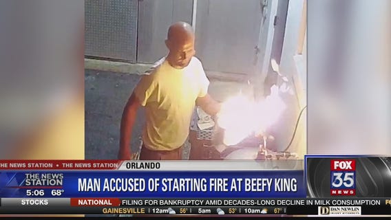 Man accused of starting fire at Beefy King restaurant