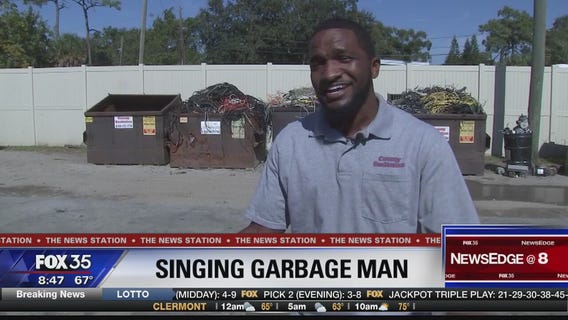 Singing sanitation worker takes the stage after sundown