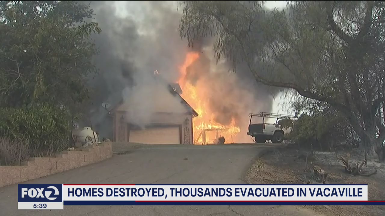 Thousands evacuated in Vacaville