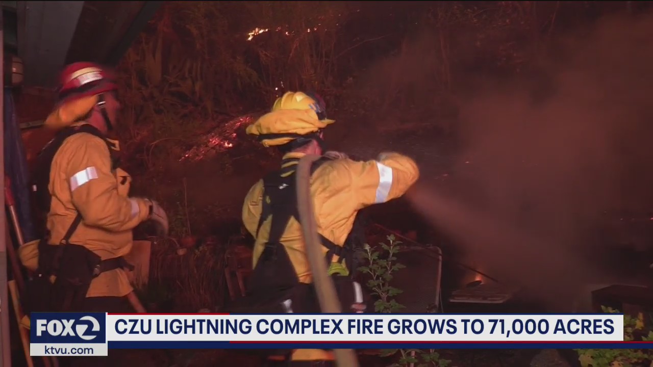 CZU Lightning Complex grows to 71,000 acres; blaze 8 percent contained