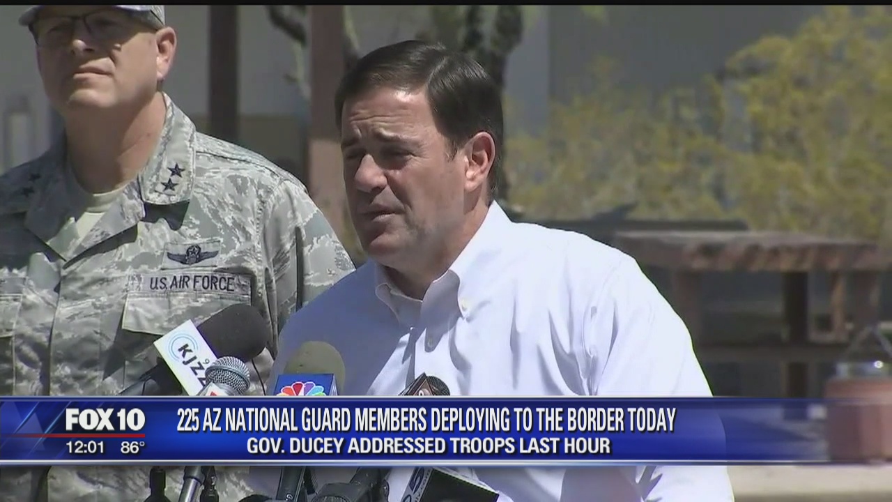 Arizona sends 225 troops to Mexico border, more heading soon
