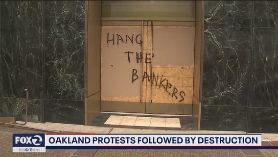 Vandals break windows, set fires during Wednesday night protests