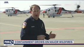 Cal Fire achieves significant containment on a number of California wildfires
