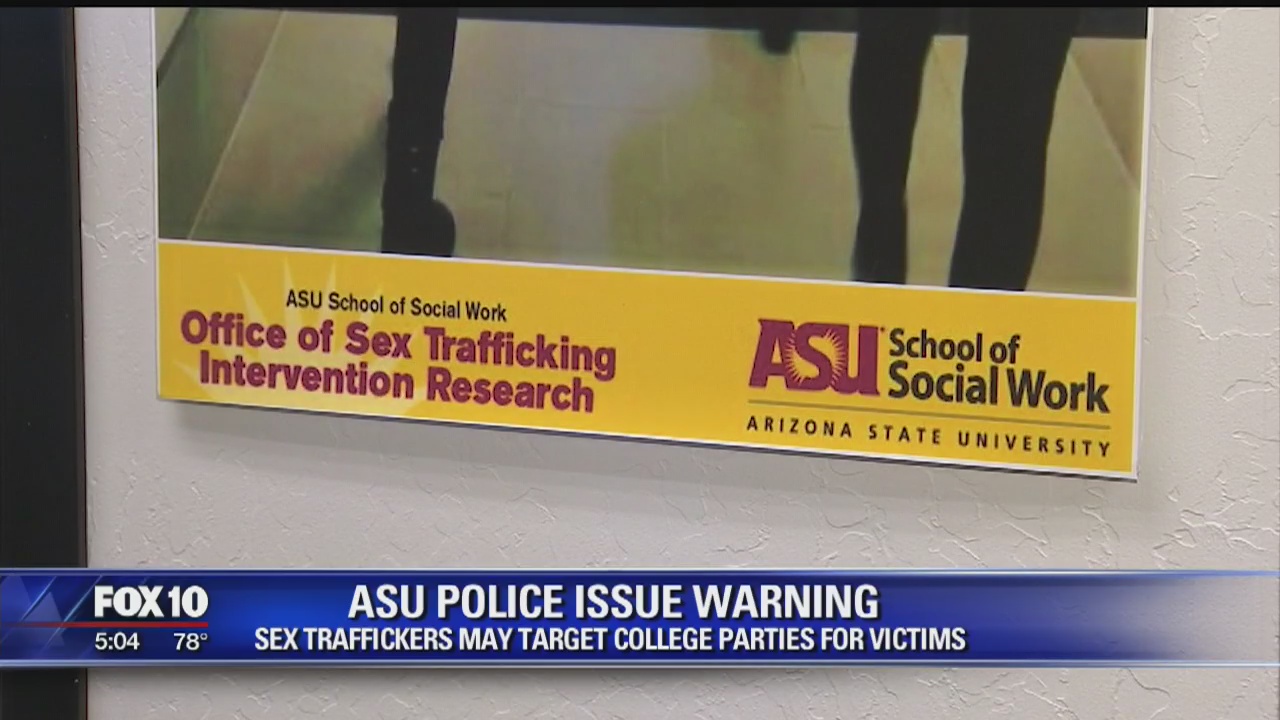 ASU police issue warning to students about sex trafficking