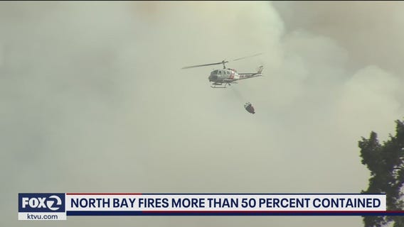North Bay fires more than 50 percent contained