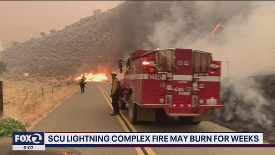 SCU Lighting Complex Fires may burn for weeks