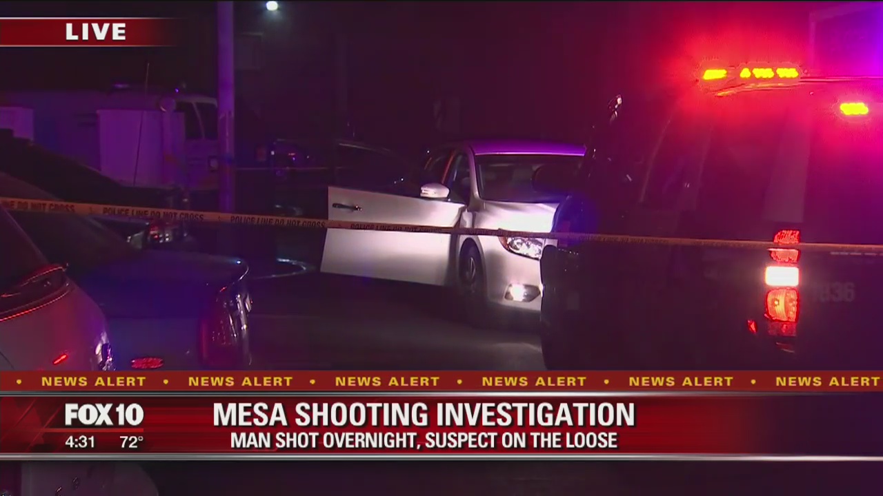 Mesa police: Suspect sought in overnight shooting
