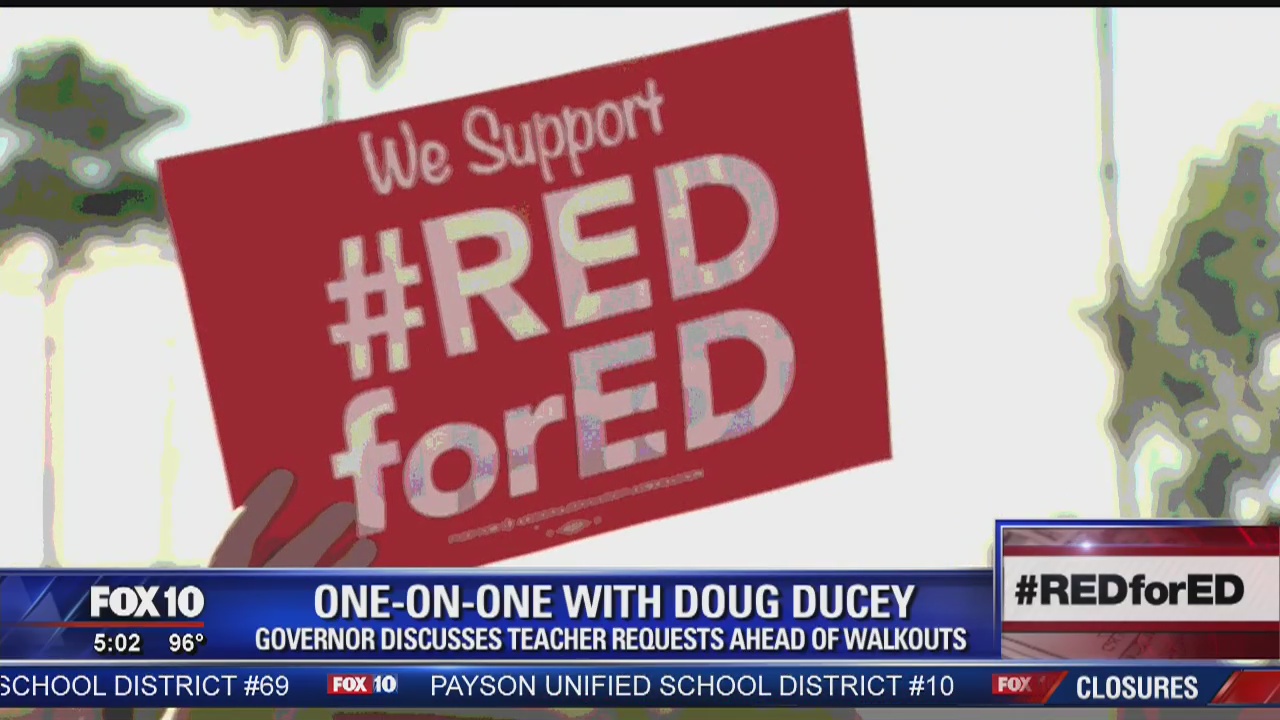 One-on-One with Doug Ducey on teacher requests ahead of walkouts