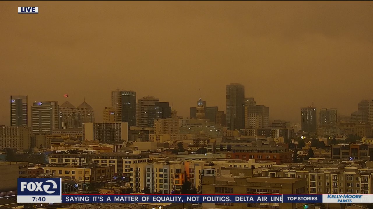 With strange, yellow skies, is air quality safe?