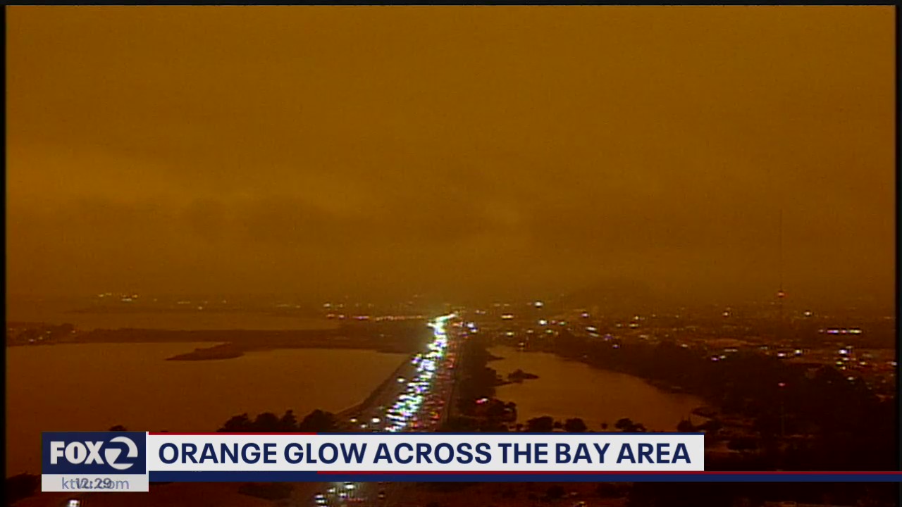 Orange glow unsettles the Bay Area
