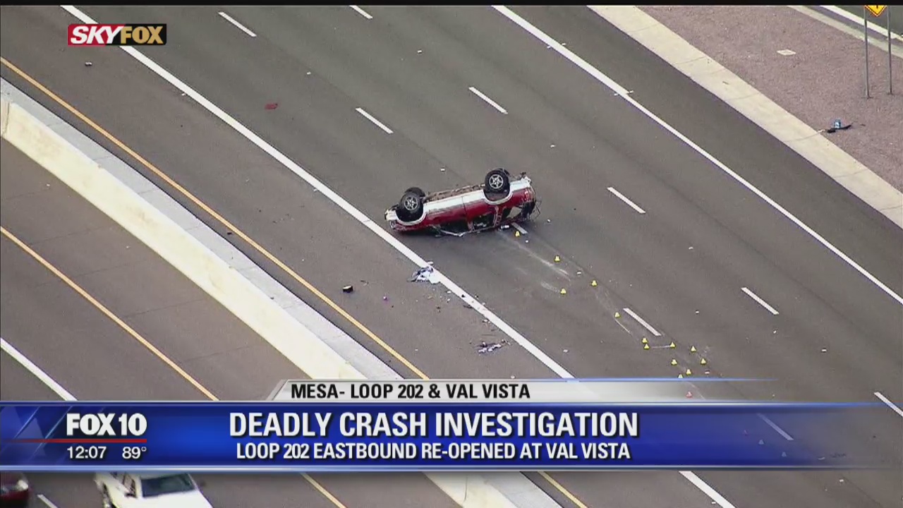 Loop 202 reopens in Mesa following deadly crash | FOX 10 Phoenix