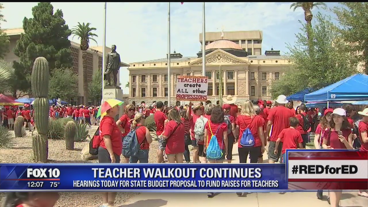 Teacher walkout to continue into Wednesday