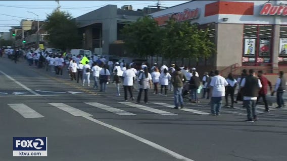 San Francisco Archdiocese members march in protest against coronavirus gathering restrictions