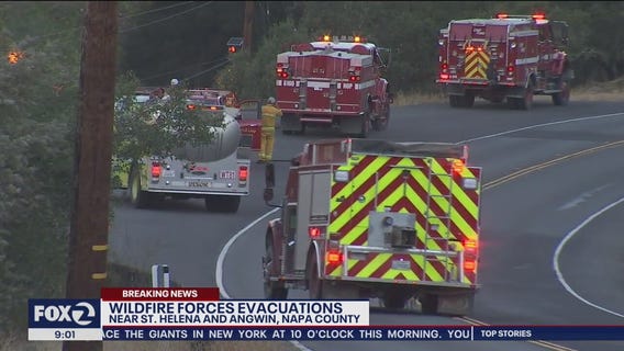 Glass Fire spreading in Napa Valley