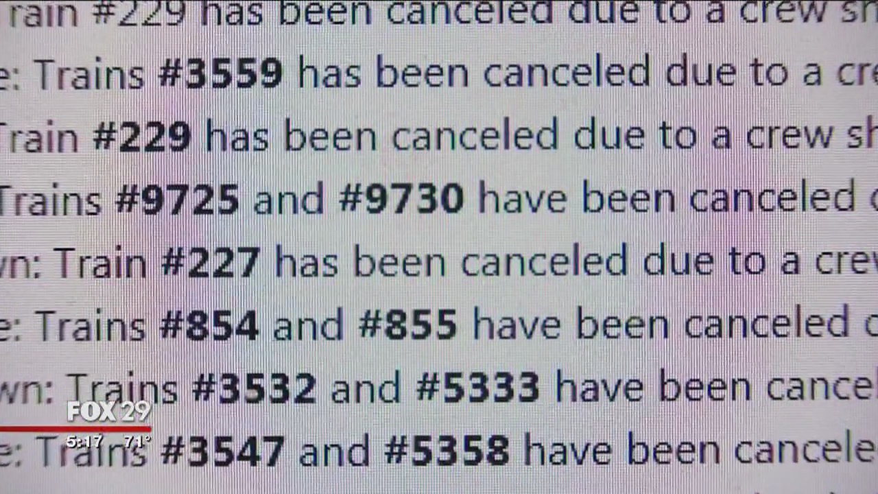 SEPTA trains canceled before, during, after Eagles' game