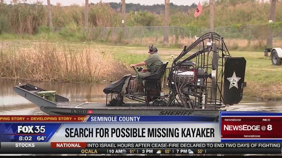 Search underway for possible missing kayaker