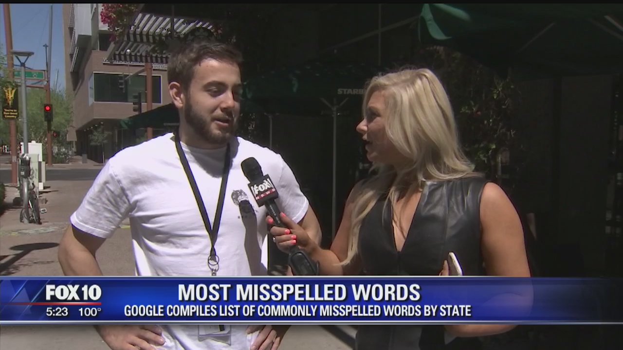 Google says 'beautiful' is Arizona's most misspelled word