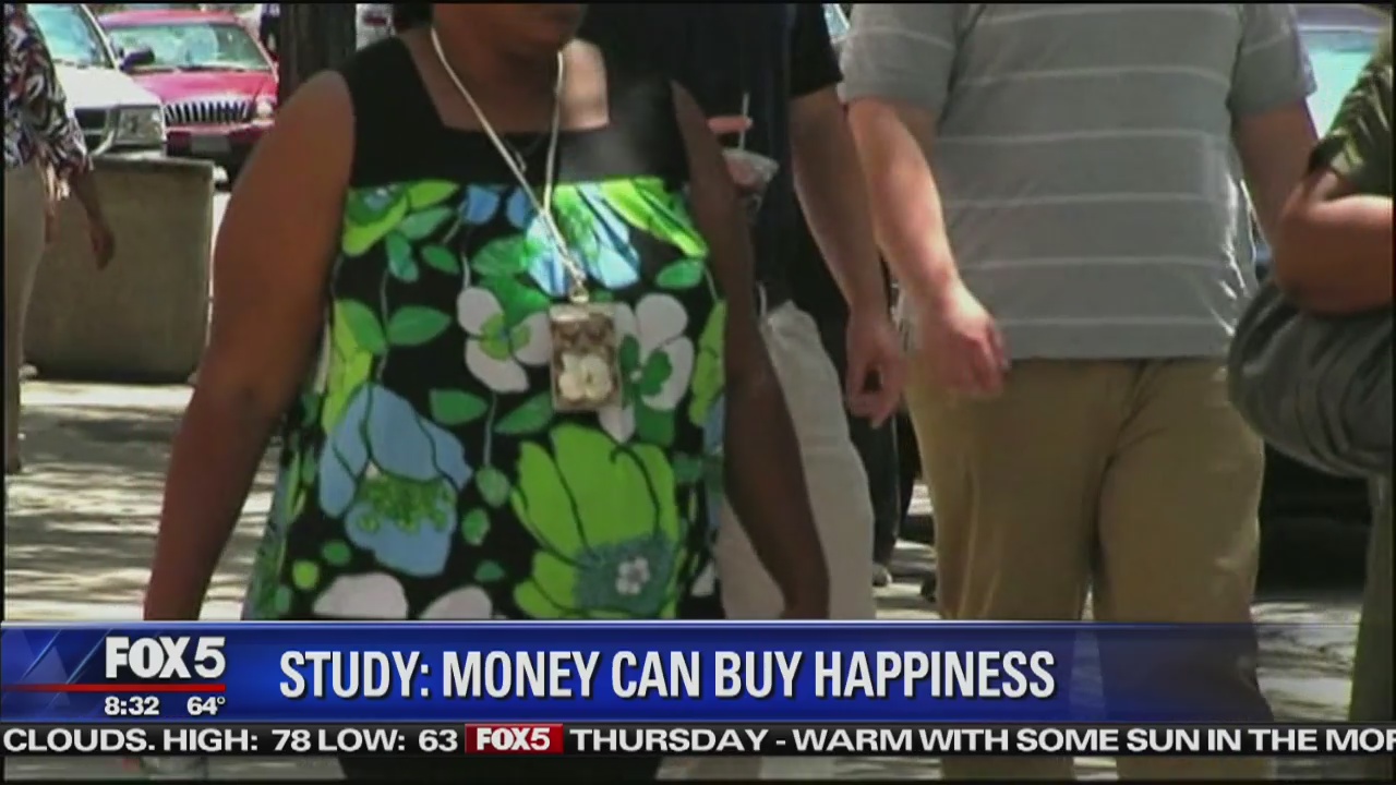 Money does buy happiness: Study
