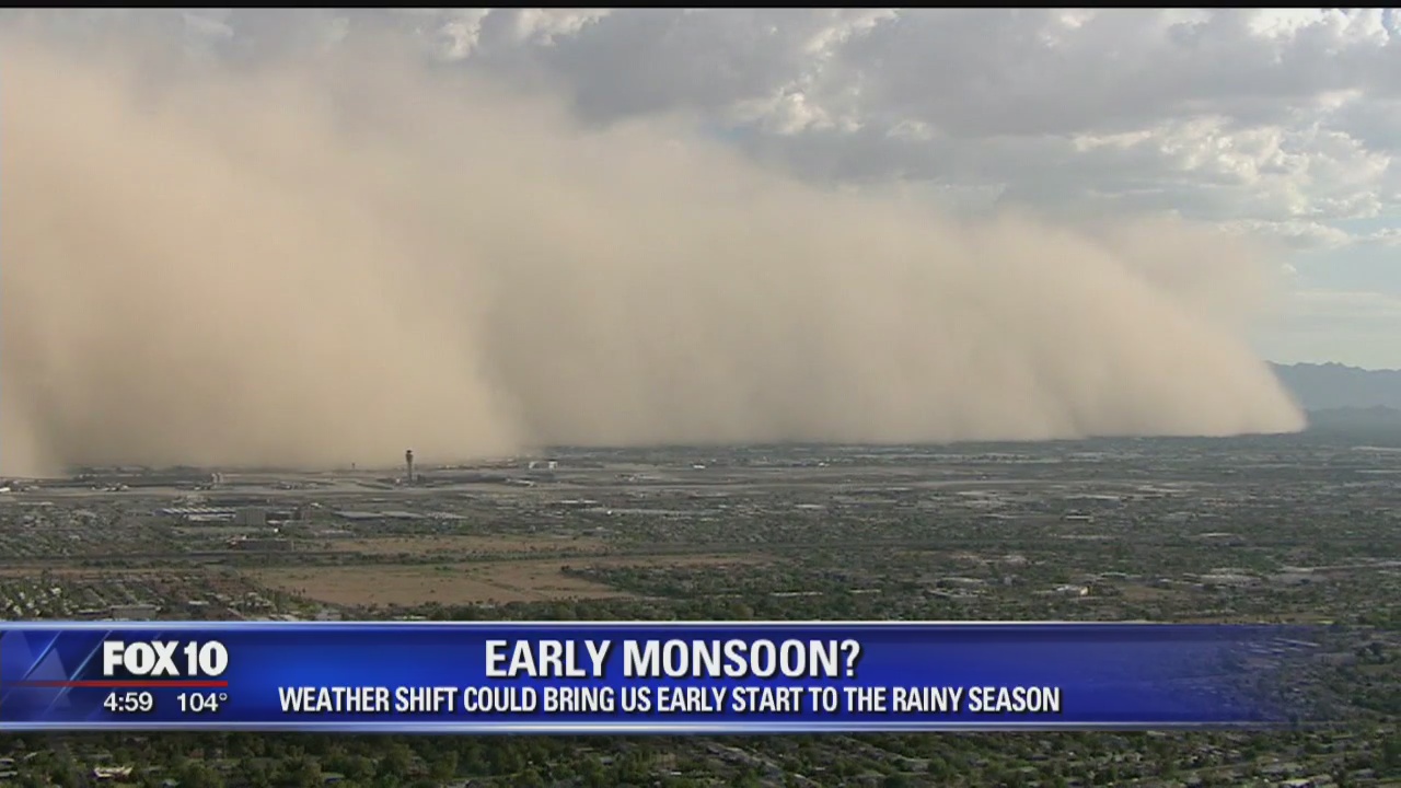 Weather shift could bring early start to monsoon season | FOX 10 Phoenix