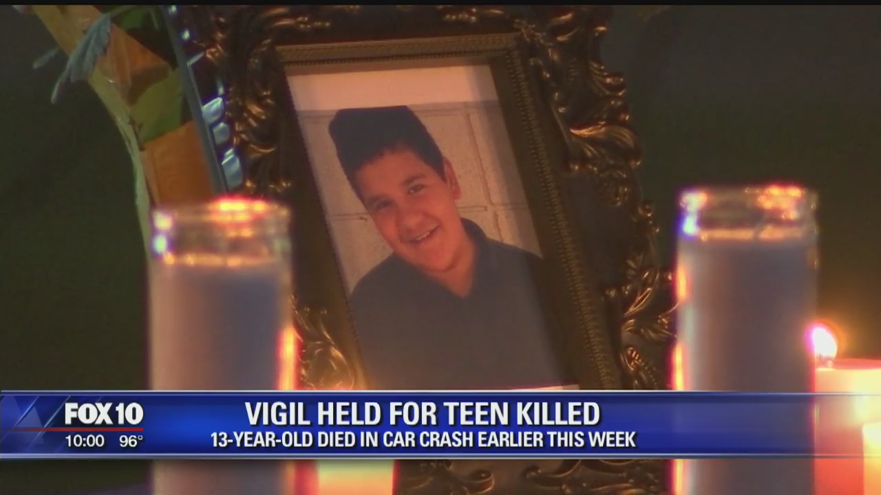 Vigil held for Arizona boy killed in car crash | FOX 10 Phoenix