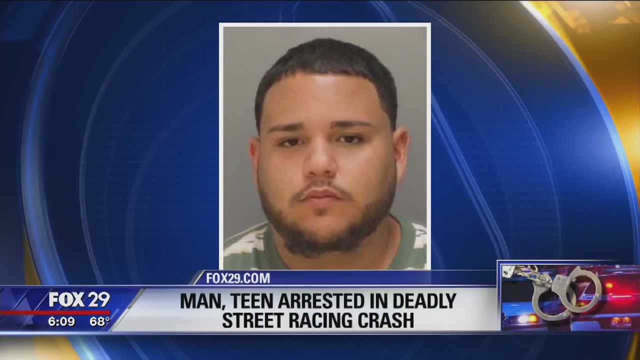 Man, teen arrested in deadly street racing crash | FOX 29 Philadelphia