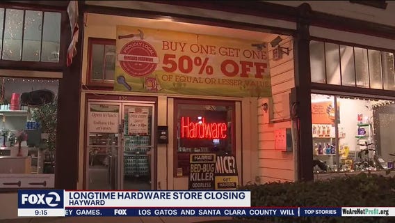 Another victim of the pandemic: Hayward Hardware store closing